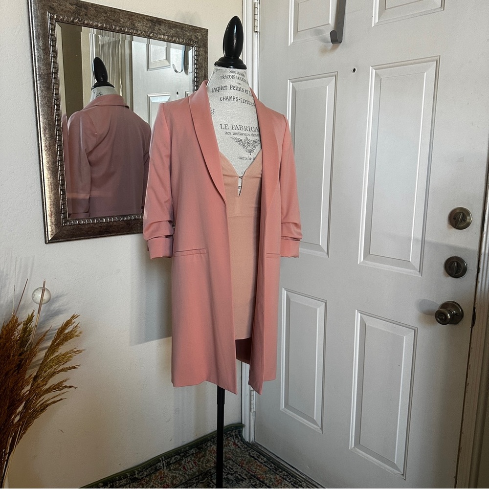 Alice + Olivia Dusty Pink Muriel Jacket - Picture 8 of 9